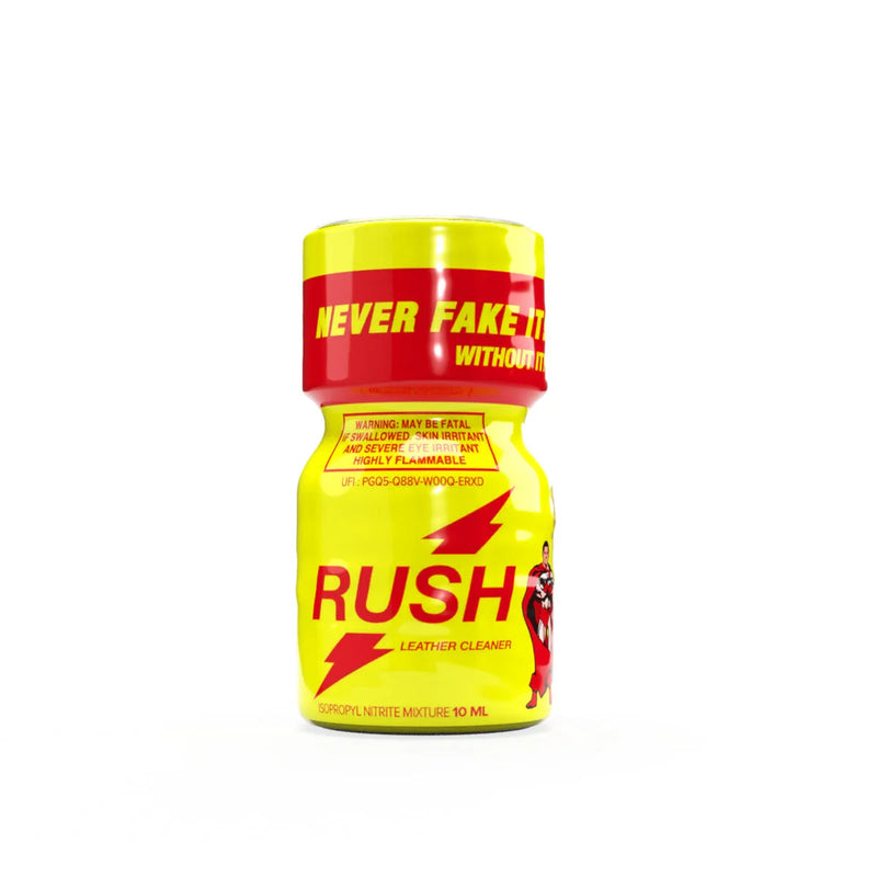 Rush Poppers 10ml bottle on white background