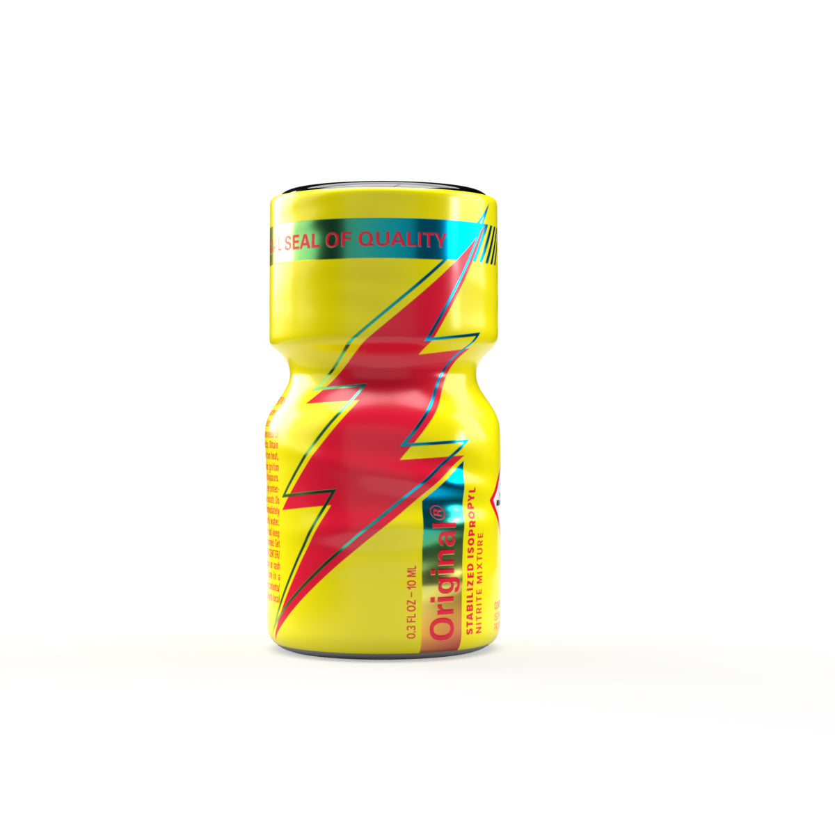 A product photo of a 10ml bottle of Original Poppers.
