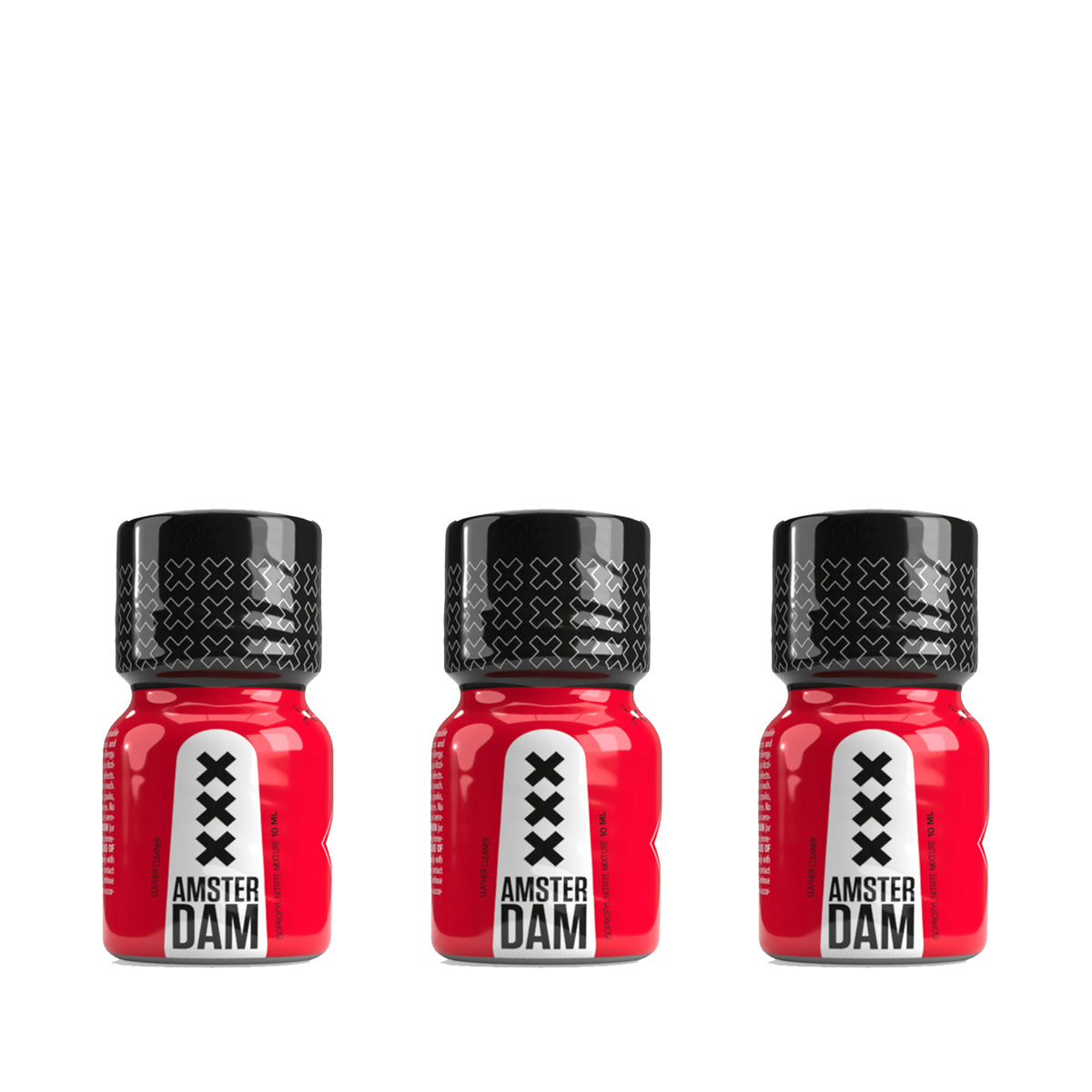 Product photo of three A'DAM 10ml poppers.