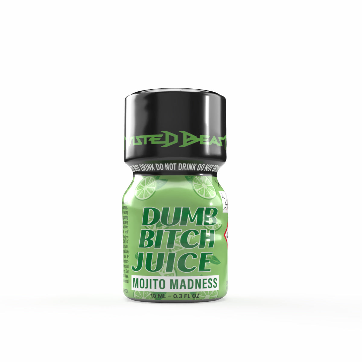 A product photo of a 10ml bottle of Mojito Madness. 