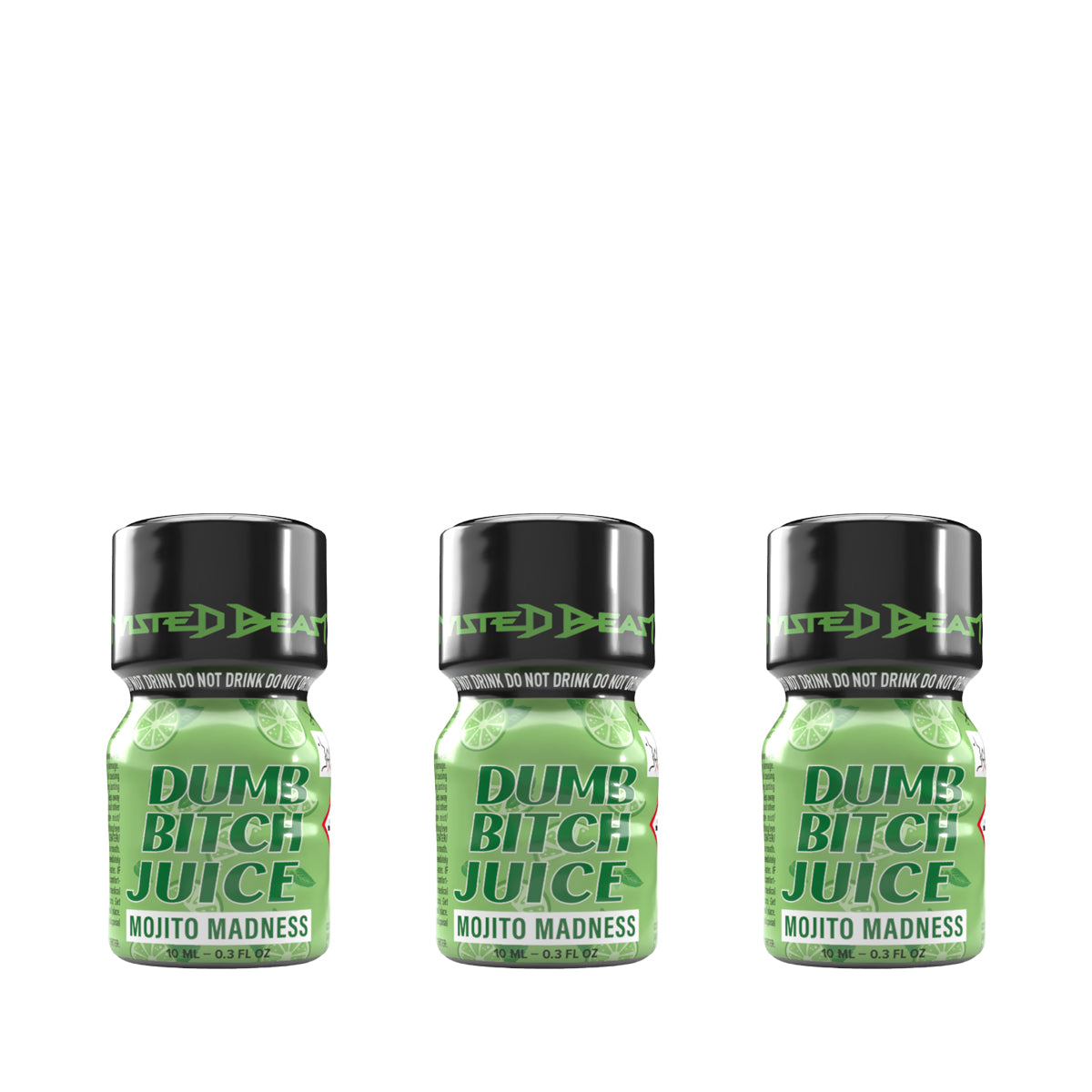 A triple pack of Mojito Mist 10ml poppers.