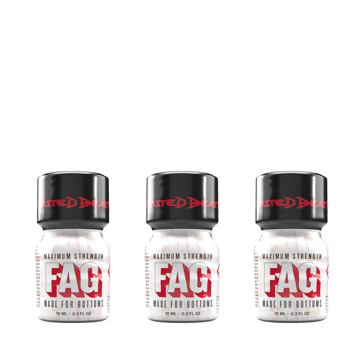 A triple pack of 10ml Fag poppers.