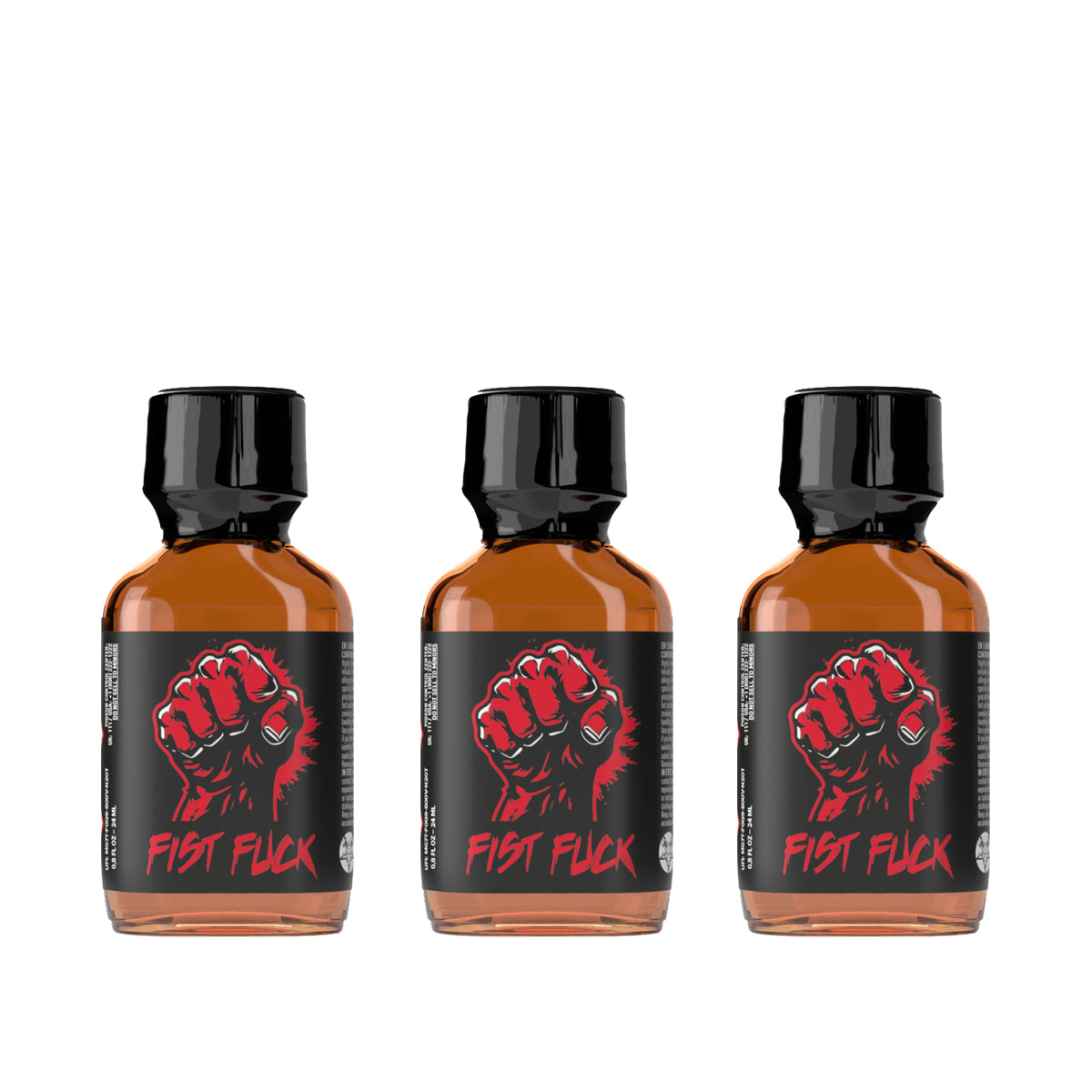 A triple pack of Fist Fuck Amyl Poppers by Twisted Beast.