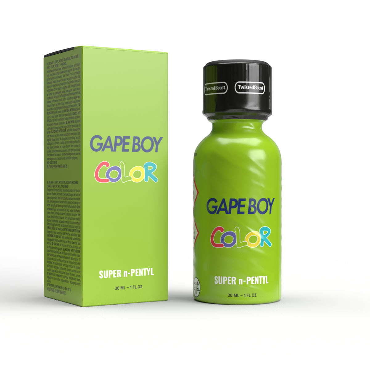 A product photo of Gape Boy Color Super n-Pentyl Poppers