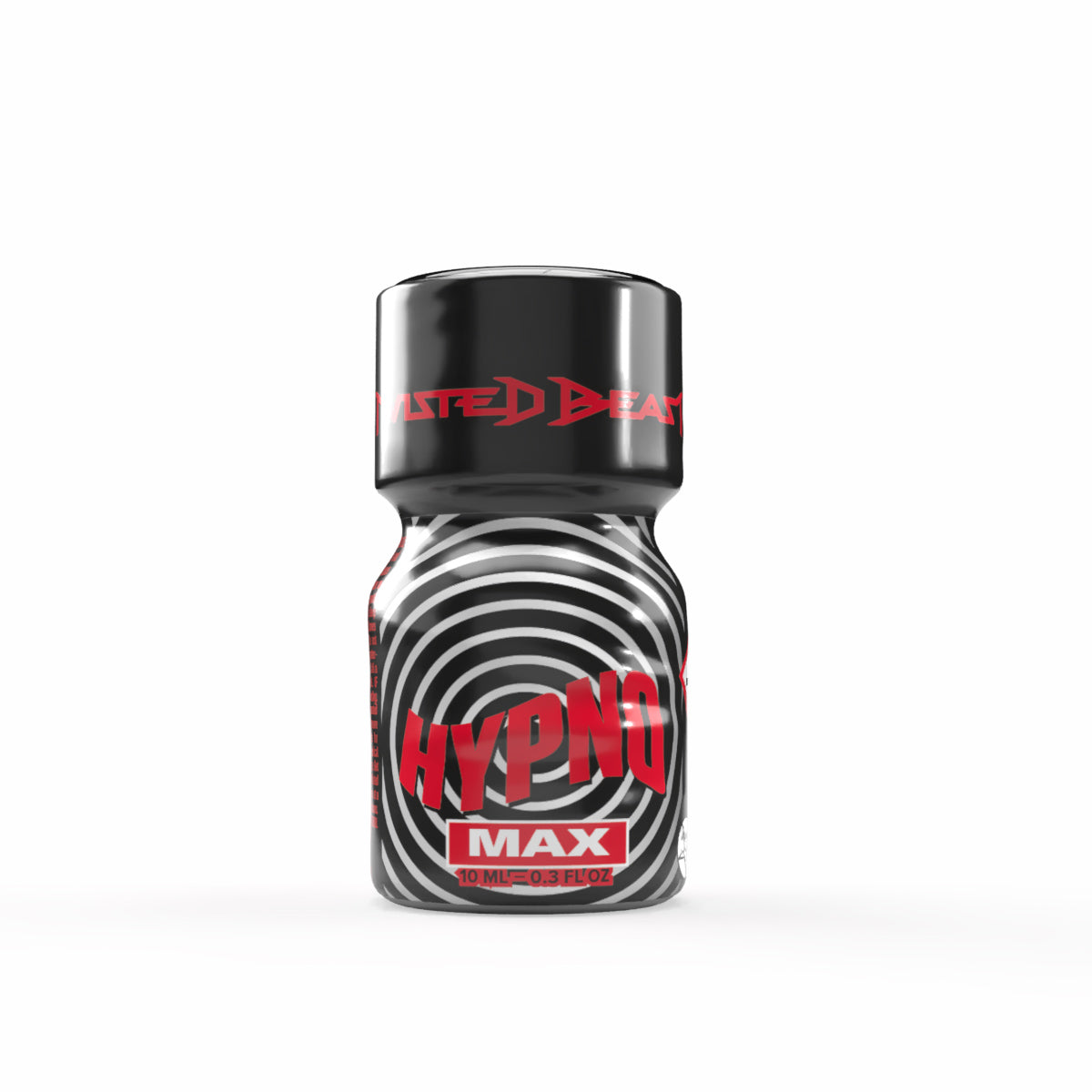 A 10ml bottle of Hypno Max poppers by Twisted Beast.