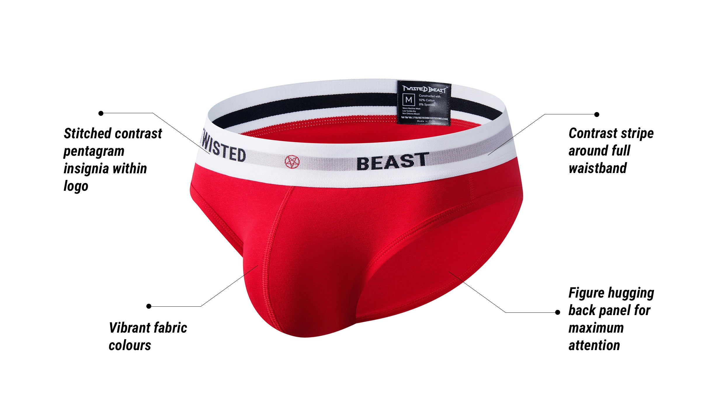 Insignia Brief Black Men s Underwear Twisted Beast insignia-brief-black-men-s-underwear-twisted-beast