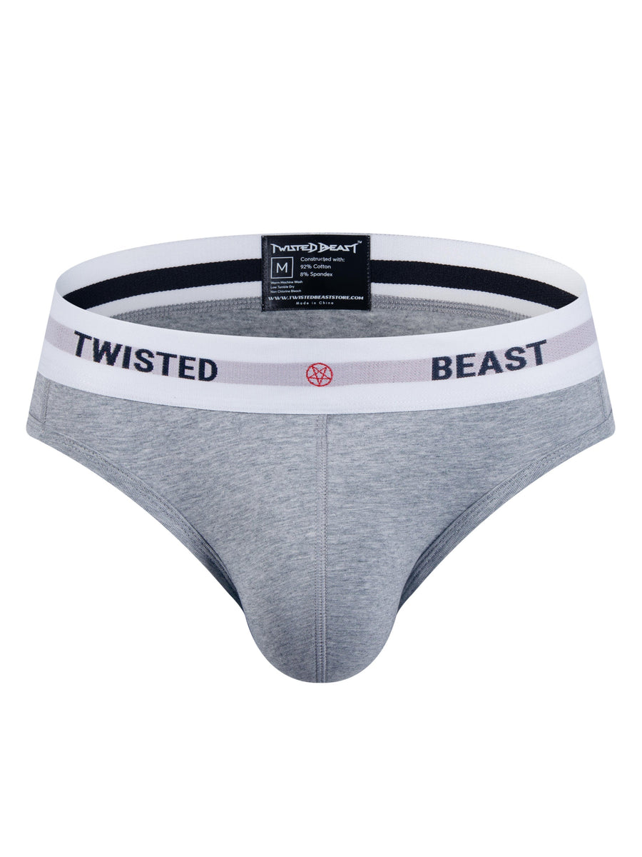Insignia Brief (Grey) | Men's Underwear | Twisted Beast