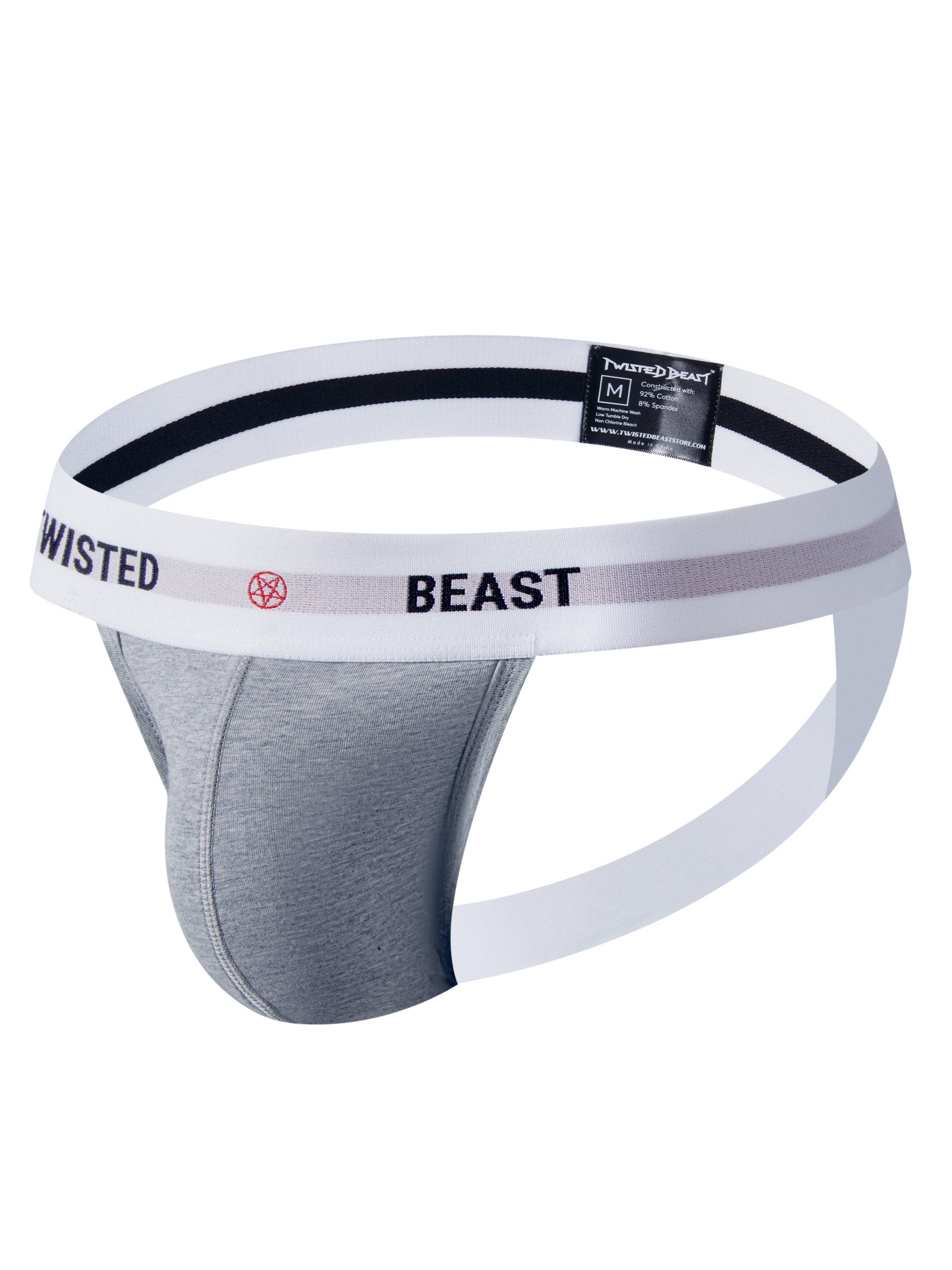 A product photo showing the side of the Insignia Jock in grey.