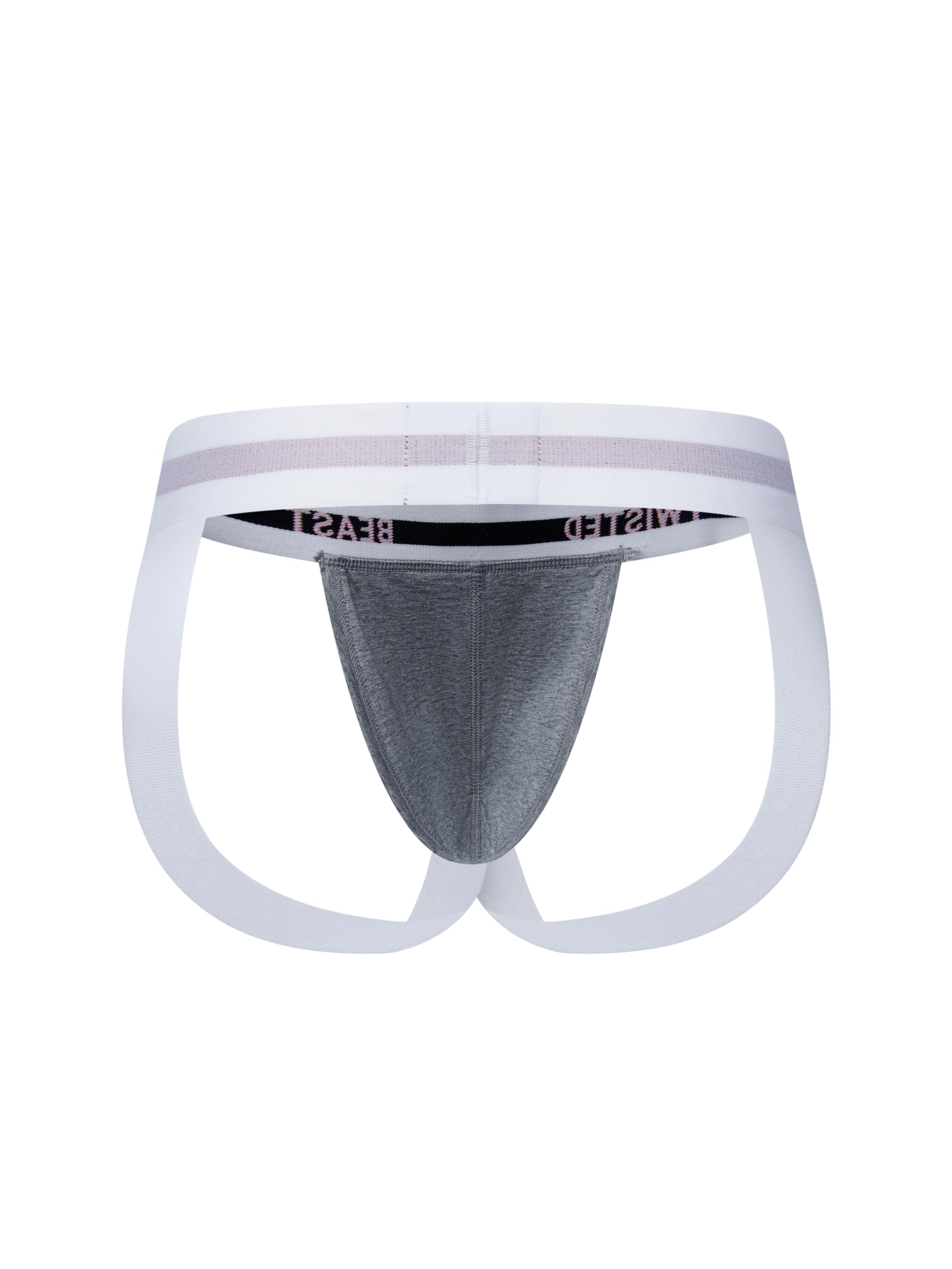 A product photo showing the back of a Insignia Jock in grey.
