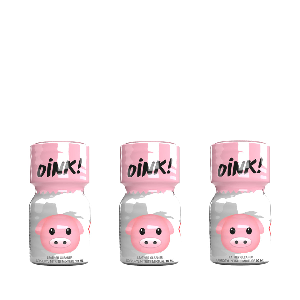 Product photo of 3 bottles of Oink Poppers.