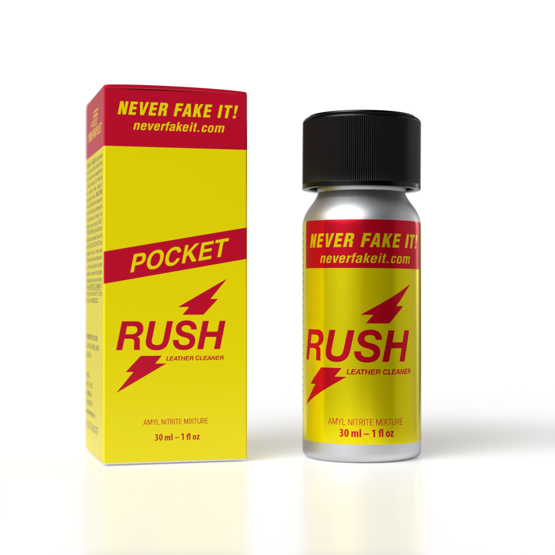 A product photo of Pocket Rush Amyl Nitrite Poppers.