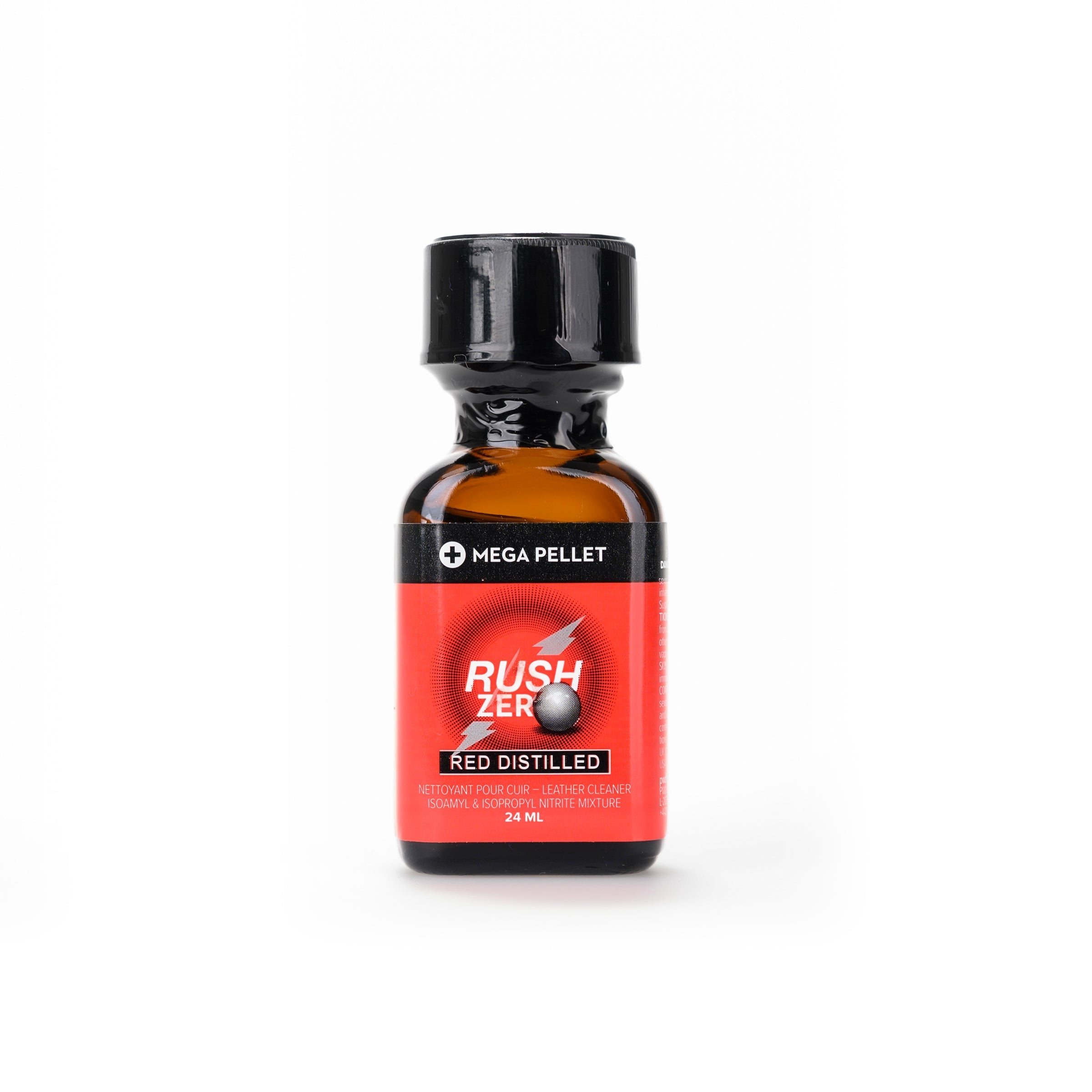 A product photo of Red Rush poppers.